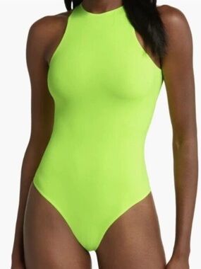 Skims Neon Yellow Bodysuit • M